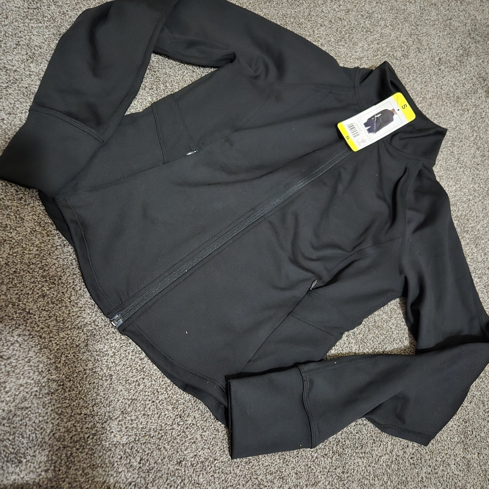 Womens Black Jockey Zipup Jacket